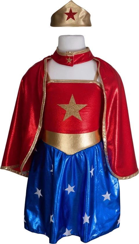 Great Pretenders Superhero Girl - Tunic, Cape And Headpiece / 5-7 Years