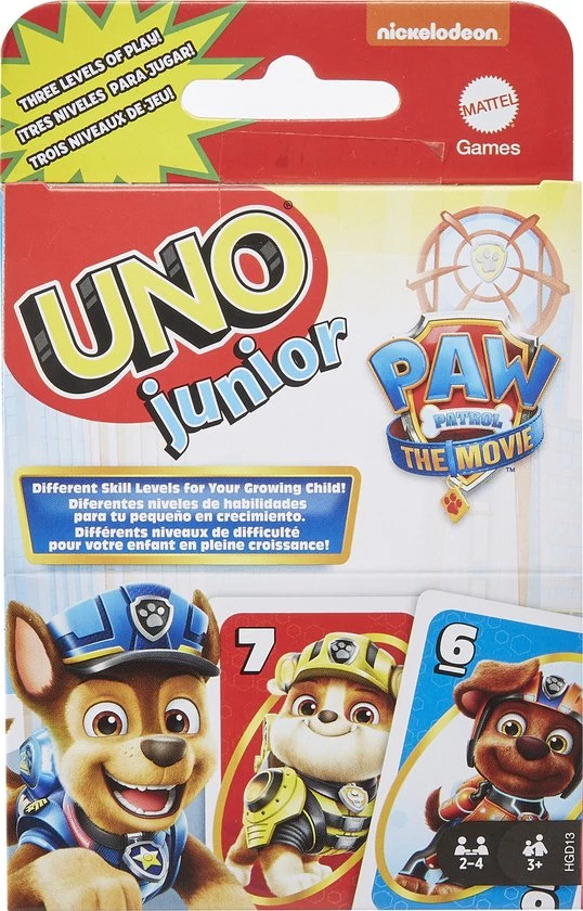 UNO Junior Paw Patrol - Mattel Games - Kaartspel - Kinderspel