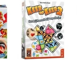 Hasbro Spellenbundel - Dobbelspel - 2 Stuks - Keer Op Keer 2 & Halli Galli & Stef Stuntpiloot