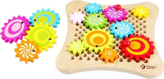 Classic World KLASSIEKE WERELD Arcadespel Montessori-tandwielen