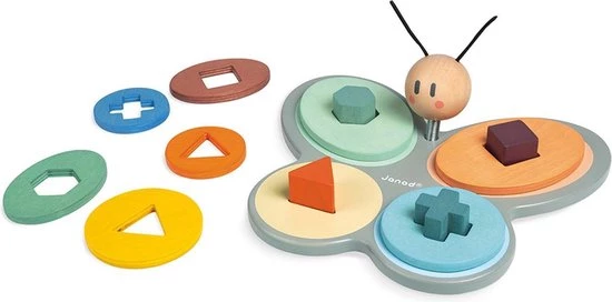 Janod Sweet Cocoon - Vormensorteerder Vlinder - Afbeelding 6