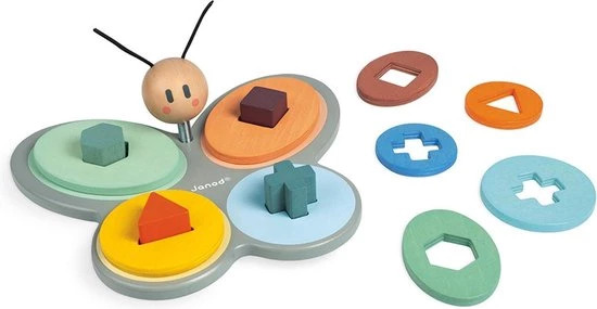 Janod Sweet Cocoon - Vormensorteerder Vlinder - Afbeelding 3