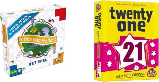 Merkloos Spellenbundel - 2 Stuks - Ik Hou Van Holland Bordspel & Twenty One