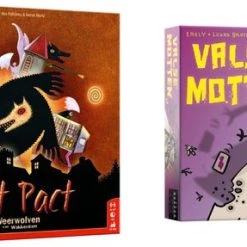 Merkloos Spellenbundel - Kaartspel - 2 Stuks - De Weerwolven Van Wakkerdam: Het Pact & Valse Motten