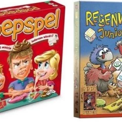 999 Games Spellenbundel - 2 Stuks - Poepspel & Regenwormen Junior