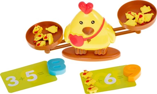 Weidenfell Reken Weegschaal - Reken Balans Spel - Thema Kip - Educatief Spel - Leren Rekenen - Afbeelding 3