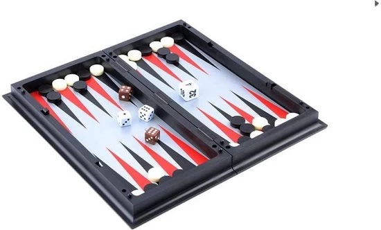 Shagam 3-in-1 Bordspel - 32 Cm - Plastic - Magnetisch - Schaakbord - Dambord - Backgammon - Schaakspel - Schaakset - Schaken - Dammen - Met Schaakstukken - Chess - Hout - Opklapbaar - Afbeelding 5