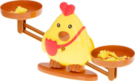 Weidenfell Reken Weegschaal - Reken Balans Spel - Thema Kip - Educatief Spel - Leren Rekenen - Afbeelding 2