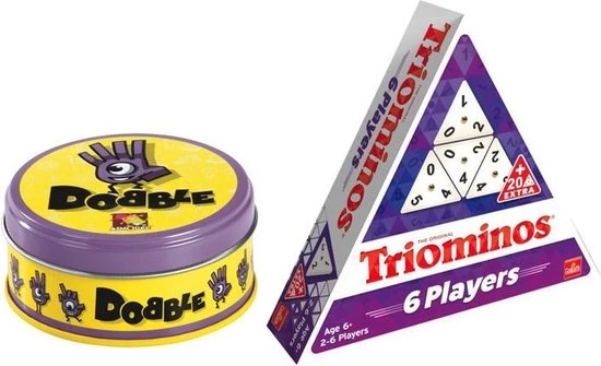 Goliath Spelvoordeelset Dobble Classic - Kaartspel & Triominos 6 Player