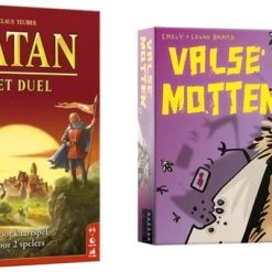 Merkloos Spellenbundel - Kaartspel - 2 Stuks - Catan: Het Duel & Valse Motten