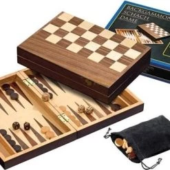 Philos Schaak/Backgammon Kassette Veld 32 Mm, Koningshoogte 65 Mm