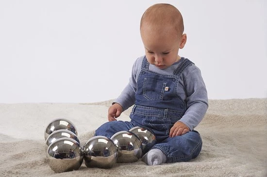 TickIT Sensorische Mysterieuze Reflectie Ballen Met Geluid - Set Van 6 - Afbeelding 9