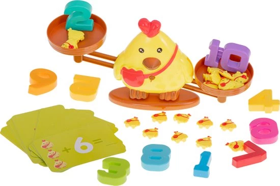 Weidenfell Reken Weegschaal - Reken Balans Spel - Thema Kip - Educatief Spel - Leren Rekenen - Afbeelding 4