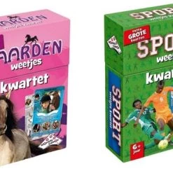 Identity Games Spellenbundel - Kwartet - 2 Stuks - Paarden Kwartet & Sport Weetjes Kwartet