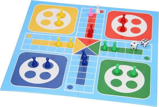 Merkloos 2 In 1 Bordspel Set - Ludo & Ganzenbord - Afbeelding 3