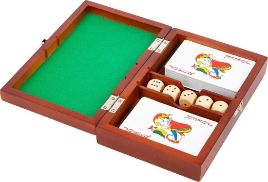 Small Foot Company Small Foot Speldoos Cards And Dice Unisex 19 Cm Bruin 8-delig - Afbeelding 3