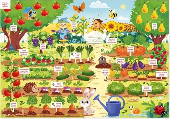 Janod Magneetbord - Moestuin - Afbeelding 3