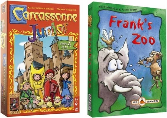 999 Games Spellenbundel - 2 Stuks - Carcassonne Junior & Franks Zoo