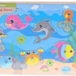 2-Play Visspel Houten Hengelspel 30x22,5 Cm