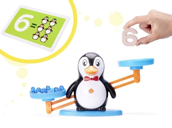 Merkloos Reken Weegschaal - Reken Balans Spel - Thema Pingu N - Educatief Spel - Leren Rekenen - Afbeelding 6