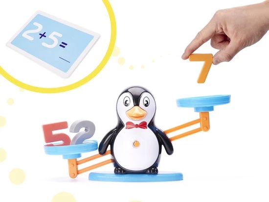 Merkloos Reken Weegschaal - Reken Balans Spel - Thema Pingu N - Educatief Spel - Leren Rekenen - Afbeelding 2