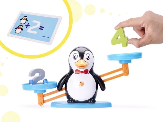 Merkloos Reken Weegschaal - Reken Balans Spel - Thema Pingu N - Educatief Spel - Leren Rekenen - Afbeelding 7