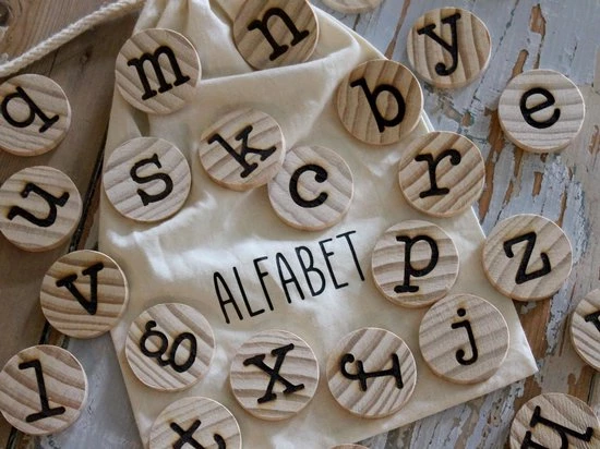 Merkloos Letters Leren - Houten Speelgoed - Educatief Speelgoed - Alfabet - Afbeelding 4