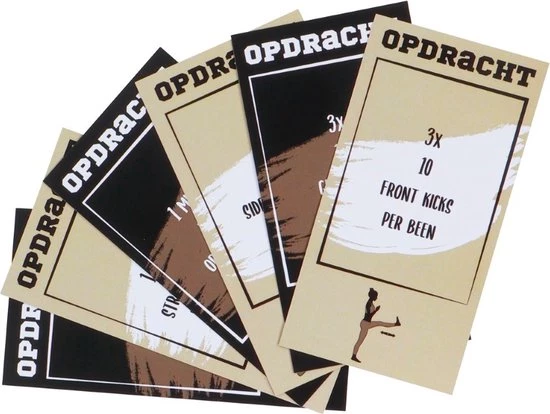 SENZA Fitpot - 100 Sportieve Opdrachten - Lekker Fit Blijven - Zwart - Afbeelding 3