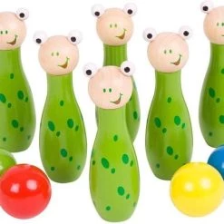 BIGJIGS Spel - Bowlen - Kikker - 8cm Hoog