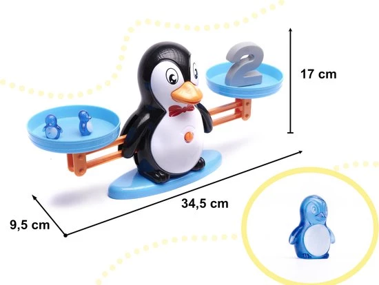 Merkloos Reken Weegschaal - Reken Balans Spel - Thema Pingu N - Educatief Spel - Leren Rekenen - Afbeelding 8