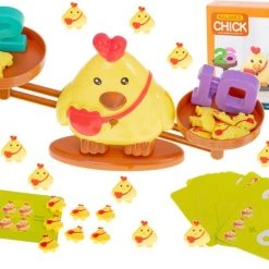 Weidenfell Reken Weegschaal - Reken Balans Spel - Thema Kip - Educatief Spel - Leren Rekenen