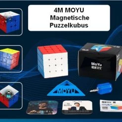 4x4 MOYU® Magnetische Puzzelkubus - SpeedCube Zonder Stickers - Licht En Soepel Voor Wedstrijden - Sale!