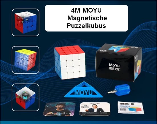 4x4 MOYU® Magnetische Puzzelkubus - SpeedCube Zonder Stickers - Licht En Soepel Voor Wedstrijden - Sale!
