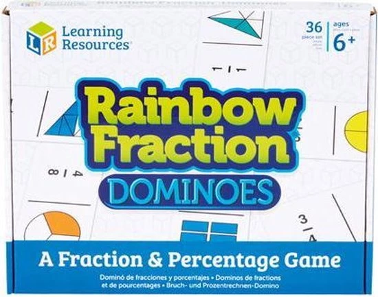 Learning Resources Rainbow Fraction Dominoes / Breuken Domino
