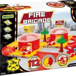 Wader 53510 Play Tracks City Fire Brigade Brandweerset