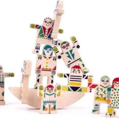 Bajo World Balance Houten Stapelspel - 11-delig