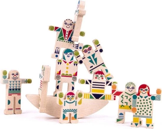 Bajo World Balance Houten Stapelspel - 11-delig