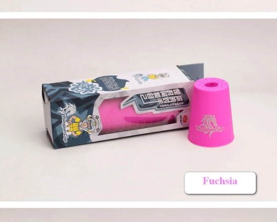 12 Pack YJ Kinder Sportstapelen Bekers-Quick Stacks Cups - Speed Training Game Uitdaging- Competitie Party Speelgoed + Gratis OpbergTas-7.6*9.3cm -Fuchsia - Afbeelding 3