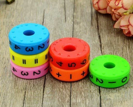 ZaciaToys Magnetische Rekencirkels 3 Stuks - Rekencilinders - Draai Cilinder - Optellen - Vermenigvuldigen - Delen - Aftrekken - Rekenspel - Ronddraaiende Cijfers - Educatieve Spellen - Kinderspellen - Educatief Speelgoed Rekenen - Afbeelding 10