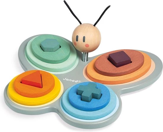 Janod Sweet Cocoon - Vormensorteerder Vlinder - Afbeelding 2