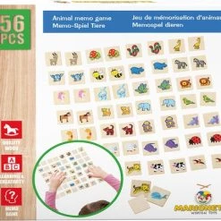 Marionette Memospel Dieren Hout, 56dlg.