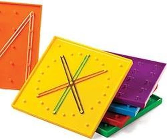 TickiT Geoboard Mixed Colour 15Cm - Afbeelding 2