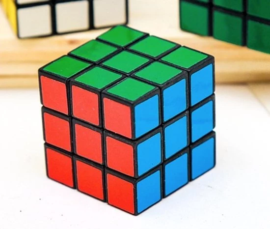 Merkloos Breinbreker Kubus Model Klein - 3x3 (vlaks) - Ideaal Tijdens Kantoor En/of Studie - BrainStormen - Ontspanning - Activatie - Afbeelding 4