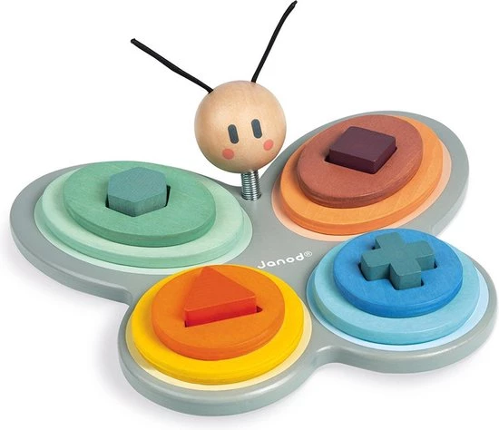 Janod Sweet Cocoon - Vormensorteerder Vlinder - Afbeelding 7