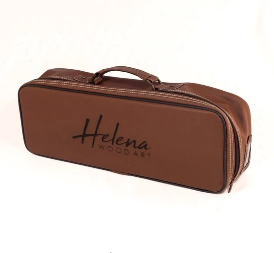 Helena Wood Art Handgemaakte Rummy Speelset - Okey - 100% Hout - Luxe Uitgave - Inclusief Tas - Rummi - Afbeelding 4