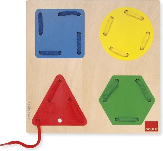 Rijgspel Geometrische Vormen - Goula - Afbeelding 3