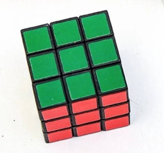 Merkloos Breinbreker Kubus Model Klein - 3x3 (vlaks) - Ideaal Tijdens Kantoor En/of Studie - BrainStormen - Ontspanning - Activatie - Afbeelding 2