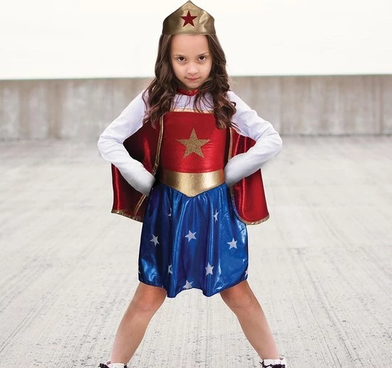 Great Pretenders Superhero Girl - Tunic, Cape And Headpiece / 5-7 Years - Afbeelding 2