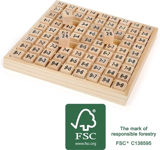 Small Foot Company Small Foot - Houten Leerspel - Leren Vermenigvuldigen - Afbeelding 3