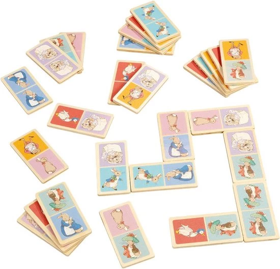 Rainbow Designs Peter Rabbit Domino Spel Hout - Afbeelding 3